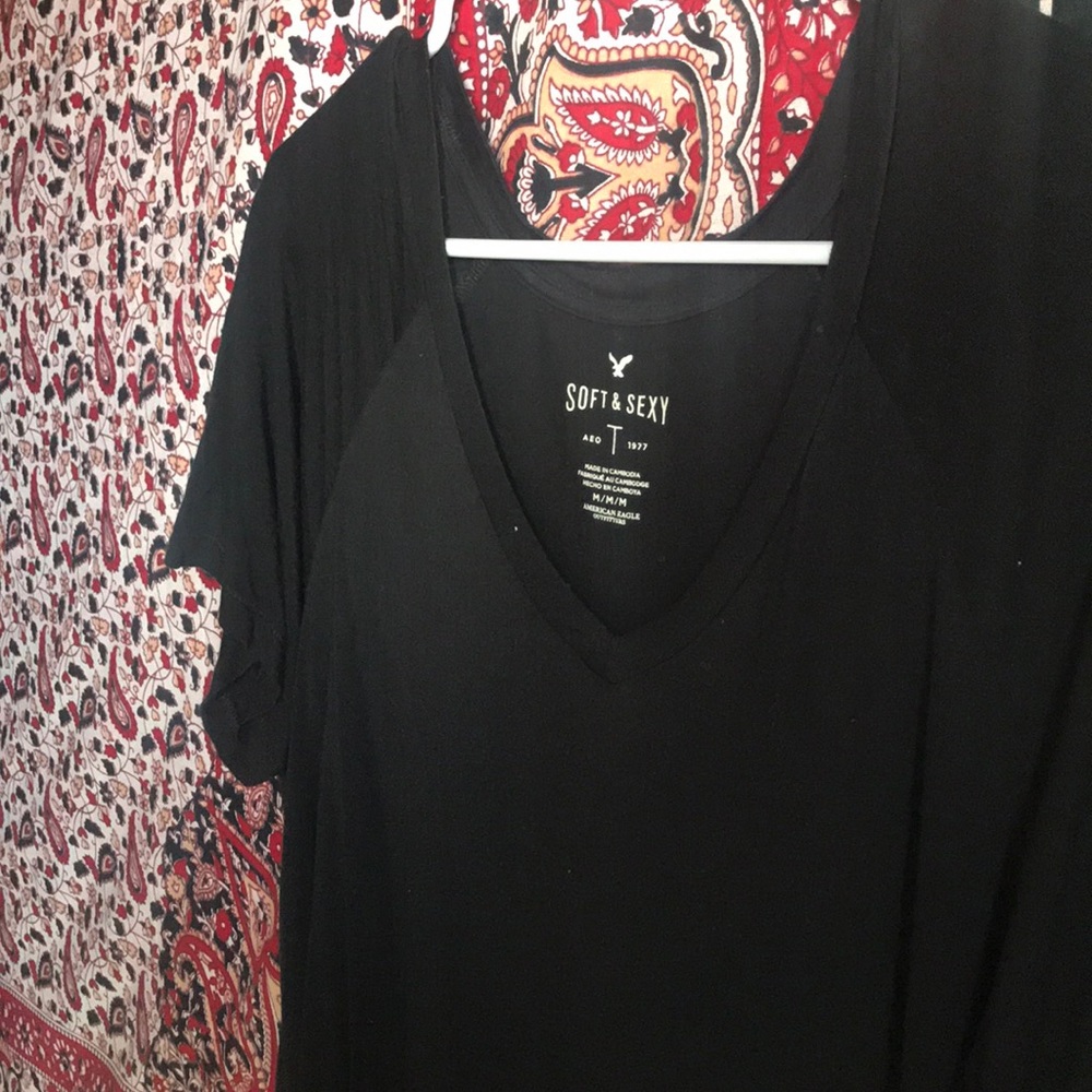 Simple black tee